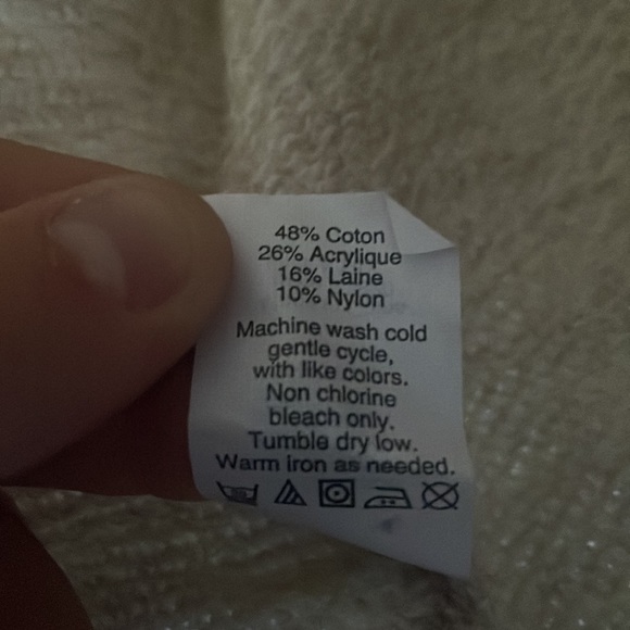 J. Crew Off White Large Sweater - Picture 3 of 3